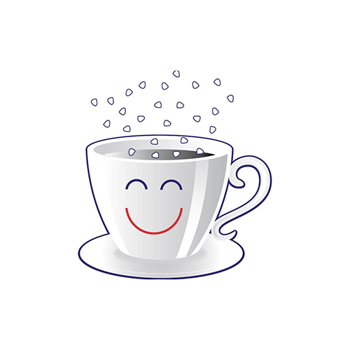Coffee Tamer Acid Reducer Smiley Cup Logo