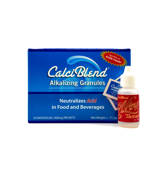 CalciBlend and Wine Tamer Food and Wine Acid Reducing Product Bundle