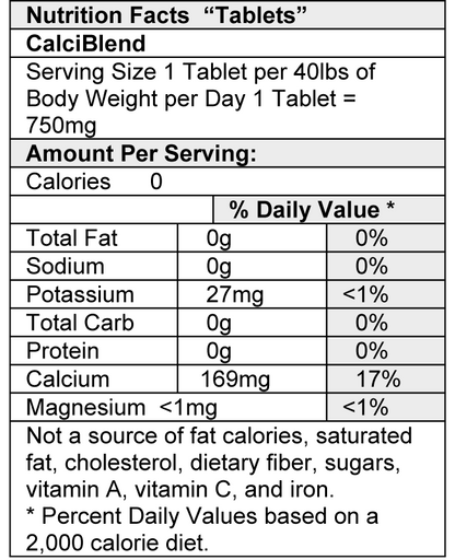 CalciBlend_Tablets_Nutrition_Label